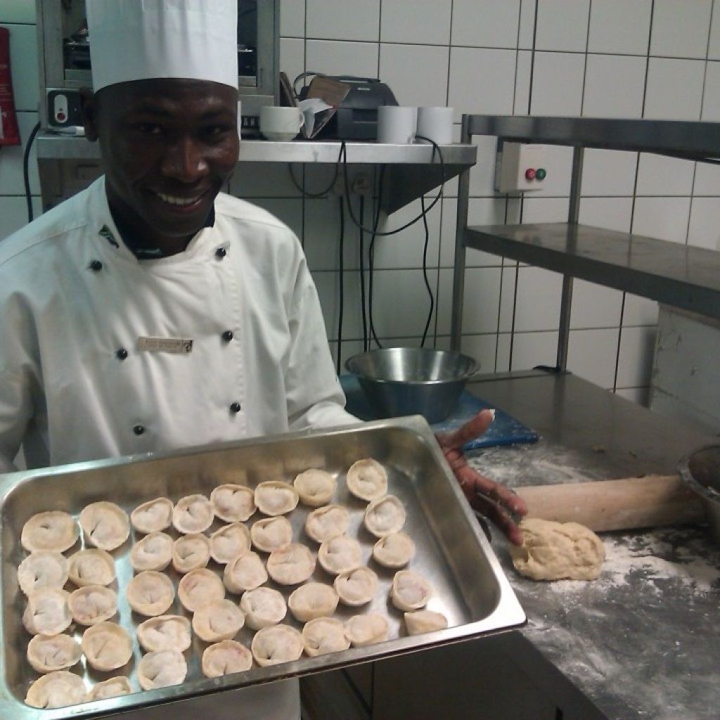 Steve With Russian Pelmeni